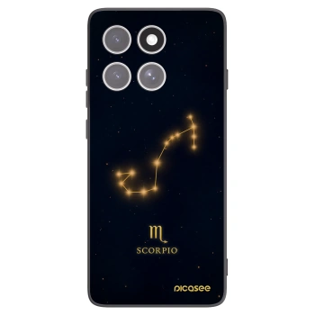 Picasee silikonowe czarne etui na Motorola Edge 60 Fusion - SCORPIO