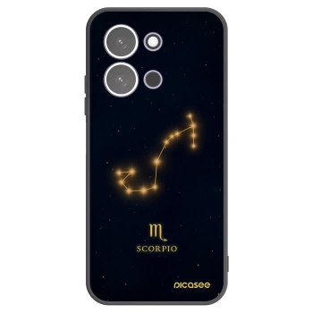 Picasee silikonowe czarne etui na Xiaomi Redmi 15C 5G - SCORPIO