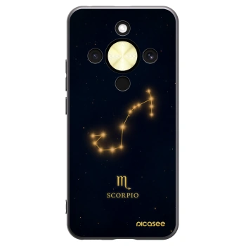 Picasee silikonowe czarne etui na Honor Magic8 Lite 5G - SCORPIO
