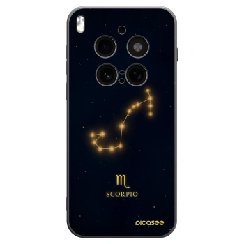 Picasee silikonowe czarne etui na Vivo X300 Pro - SCORPIO