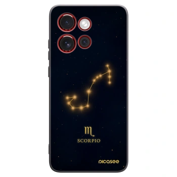 Picasee silikonowe czarne etui na Motorola Edge 60 Neo 5G - SCORPIO