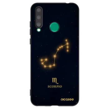 Picasee silikonowe czarne etui na Honor 20 Lite - SCORPIO