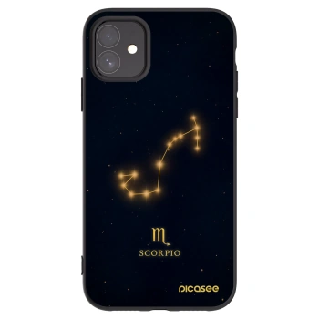 Picasee silikonowe czarne etui na Apple iPhone 11 - SCORPIO