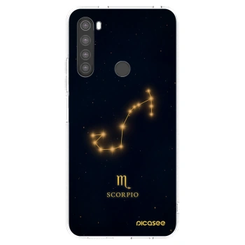 Picasee silikonowe przeźroczyste etui na Xiaomi Redmi Note 8 - SCORPIO