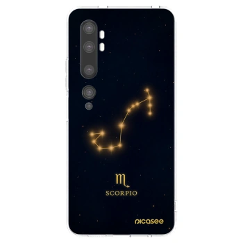 Picasee silikonowe przeźroczyste etui na Xiaomi Mi Note 10 (Pro) - SCORPIO