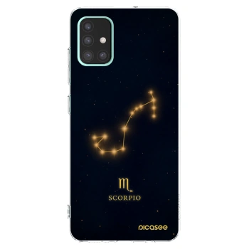 Picasee silikonowe przeźroczyste etui na Samsung Galaxy A51 A515F - SCORPIO
