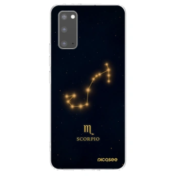 Picasee silikonowe przeźroczyste etui na Samsung Galaxy S20 G980F - SCORPIO