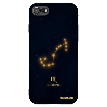 Picasee silikonowe przeźroczyste etui na Apple iPhone SE 2020 - SCORPIO