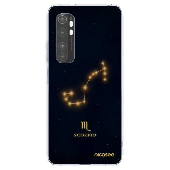 Picasee silikonowe przeźroczyste etui na Xiaomi Mi Note 10 Lite - SCORPIO