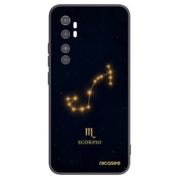 Picasee silikonowe czarne etui na Xiaomi Mi Note 10 Lite - SCORPIO