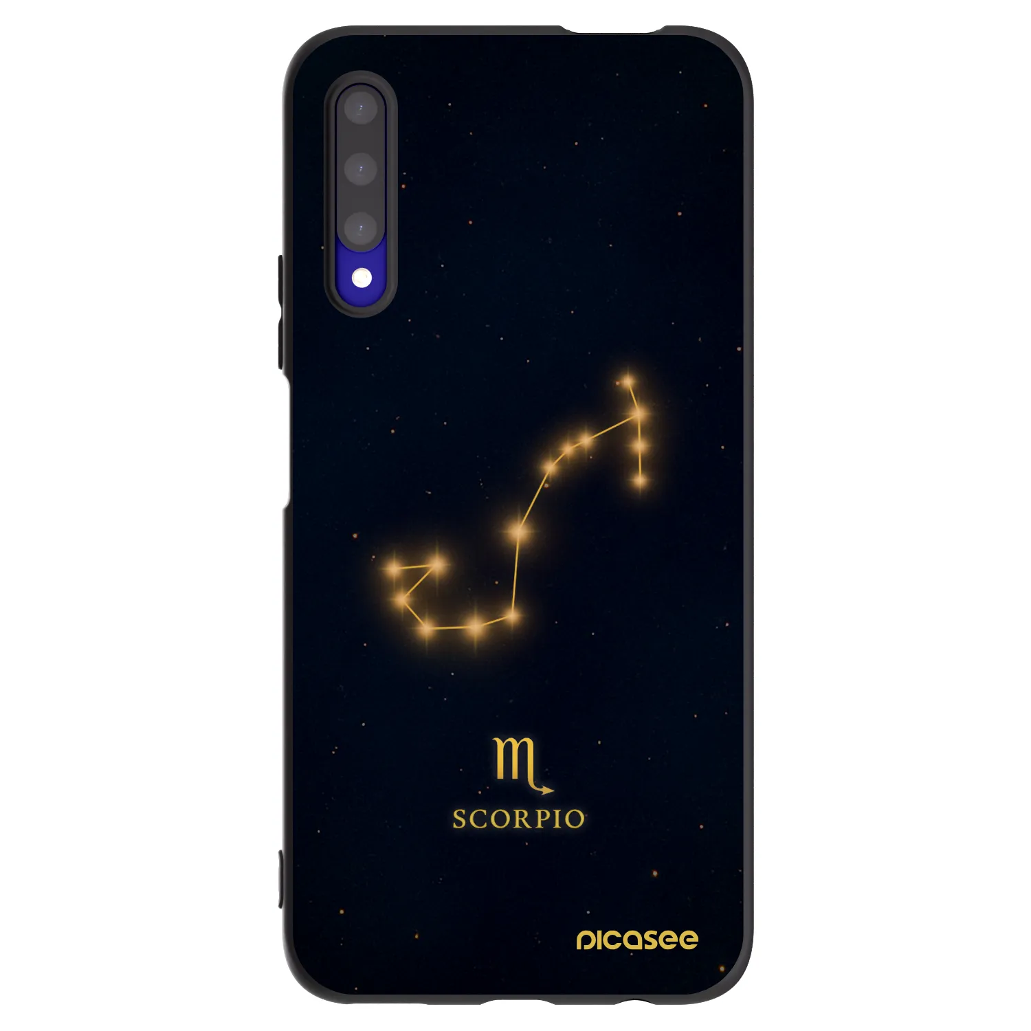 Picasee silikonowe czarne etui na Honor 9X Pro - SCORPIO