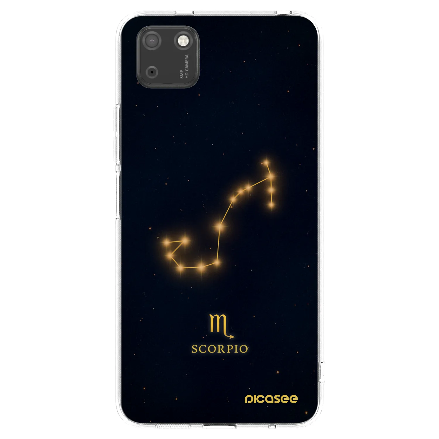Picasee silikonowe przeźroczyste etui na Huawei Y5P - SCORPIO