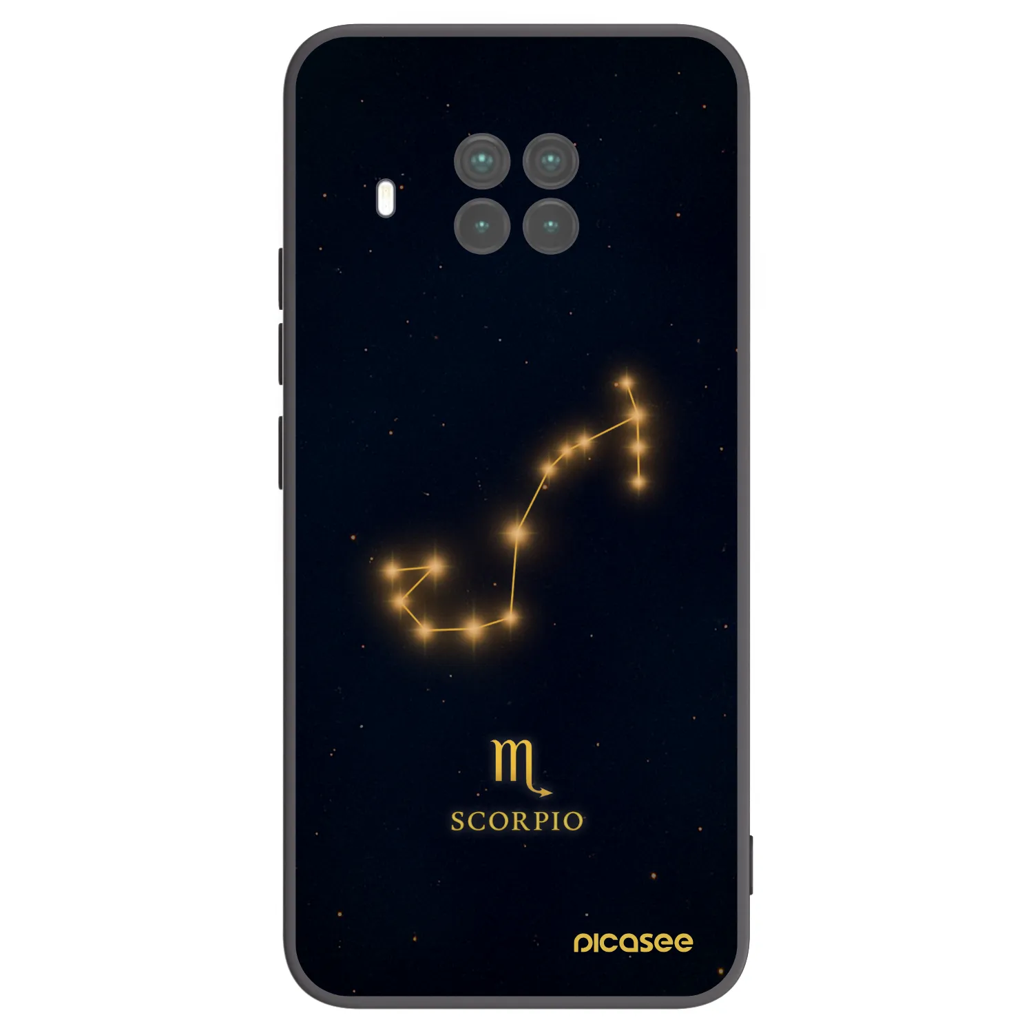 Picasee silikonowe czarne etui na Xiaomi Mi 10T Lite - SCORPIO