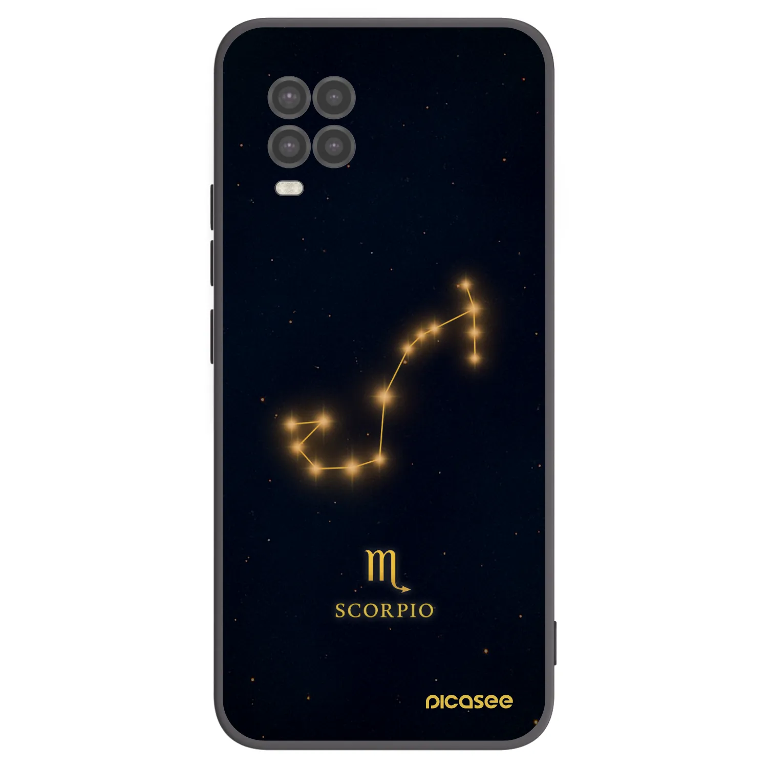 Picasee silikonowe czarne etui na Xiaomi Mi 10 Lite - SCORPIO