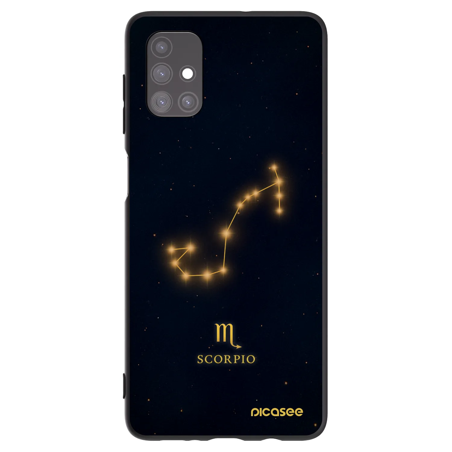 Picasee silikonowe czarne etui na Samsung Galaxy M51 M515F - SCORPIO