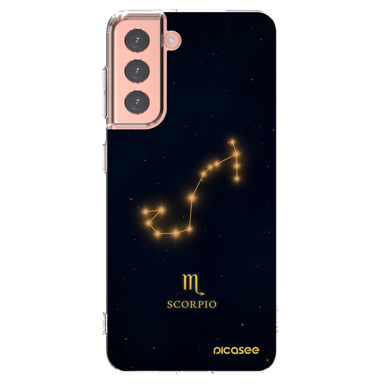 Picasee silikonowe przeźroczyste etui na Samsung Galaxy S21 5G G991B - SCORPIO