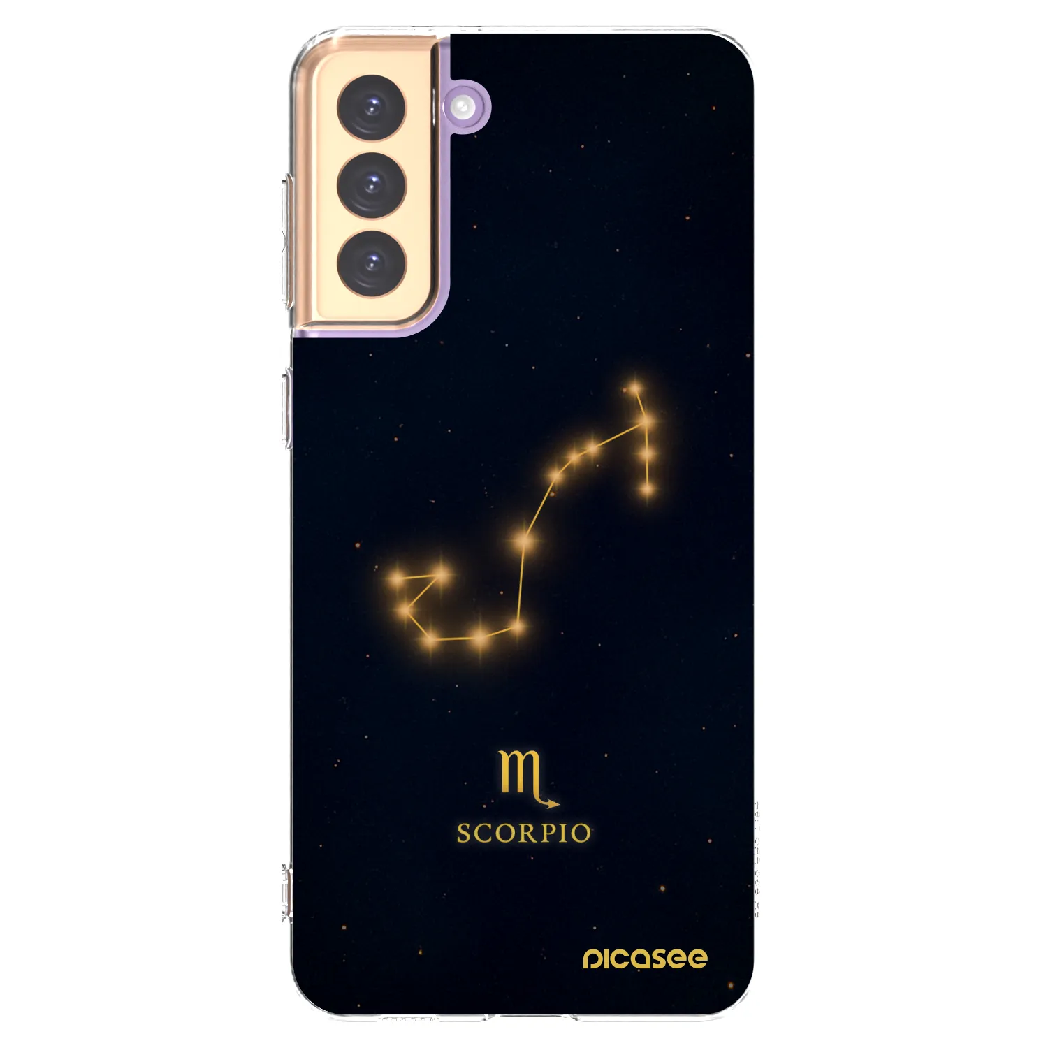 Picasee silikonowe przeźroczyste etui na Samsung Galaxy S21+ 5G G996F - SCORPIO