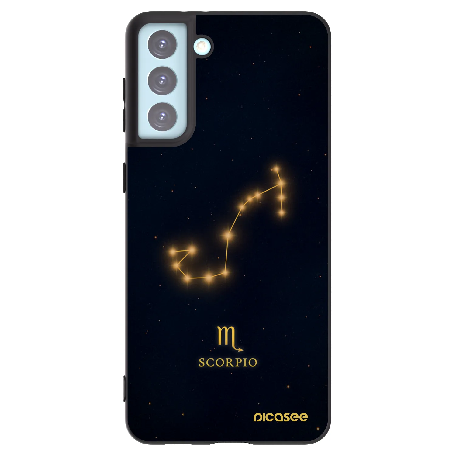 Picasee silikonowe czarne etui na Samsung Galaxy S21+ 5G G996F - SCORPIO