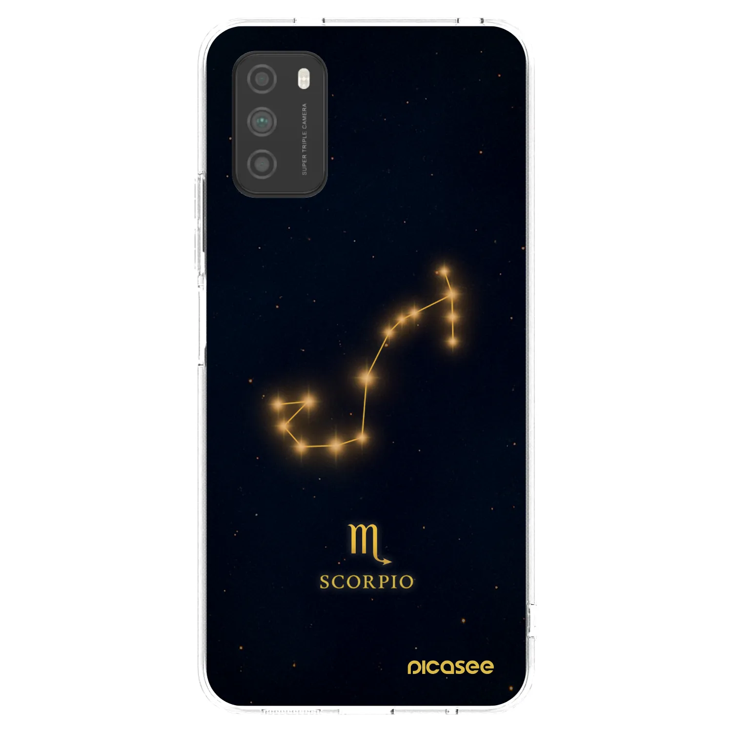 Picasee silikonowe przeźroczyste etui na Xiaomi Poco M3 - SCORPIO