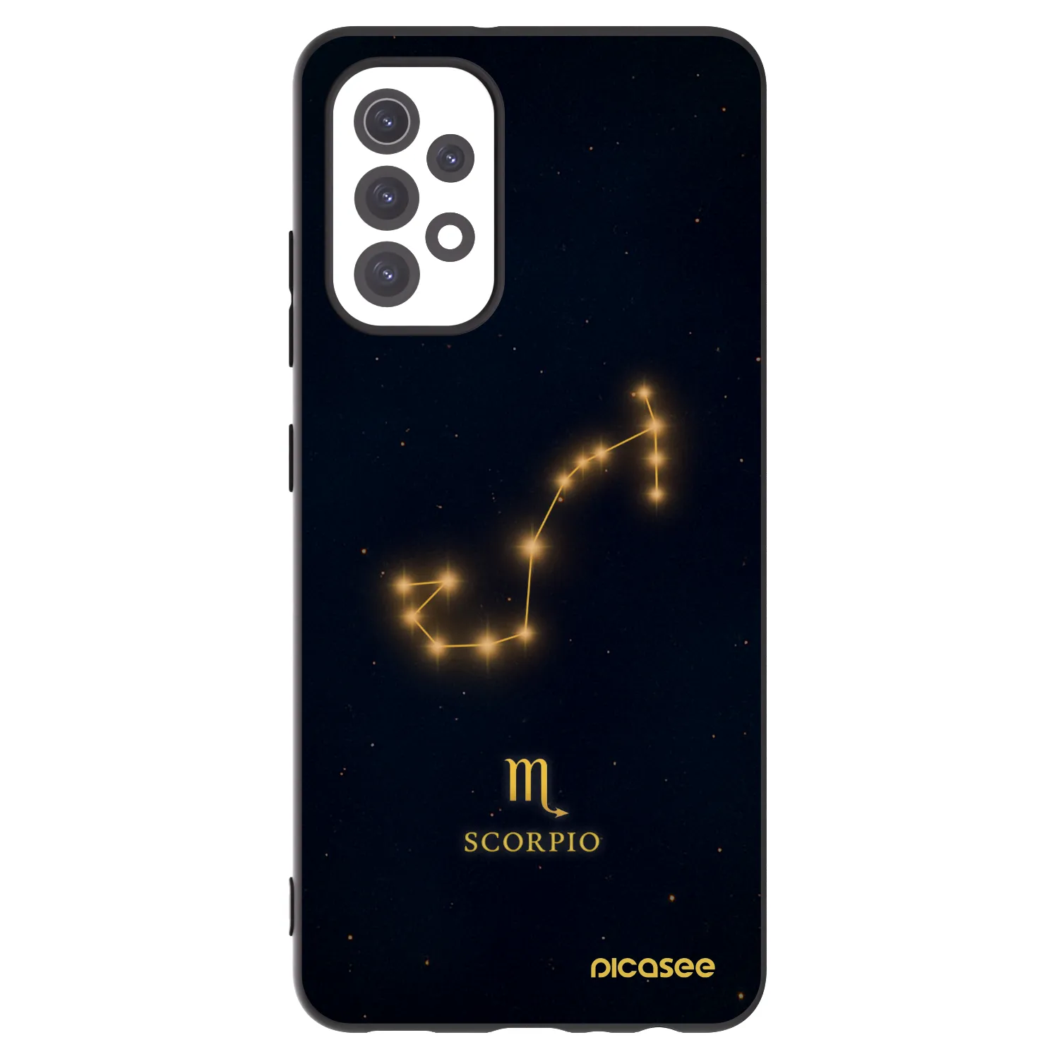 Picasee silikonowe czarne etui na Samsung Galaxy A32 5G A326B - SCORPIO