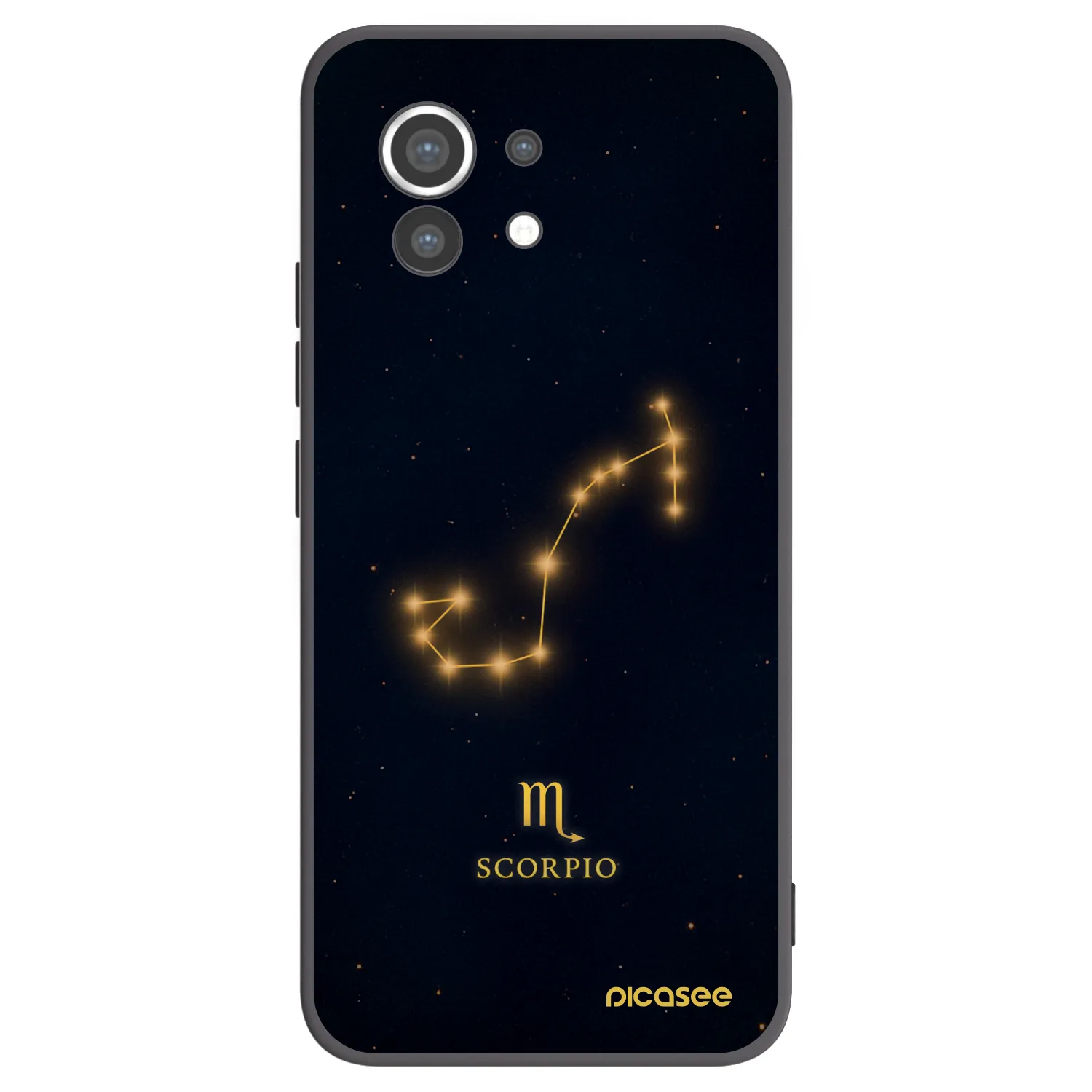 Picasee silikonowe czarne etui na Xiaomi Mi 11 - SCORPIO