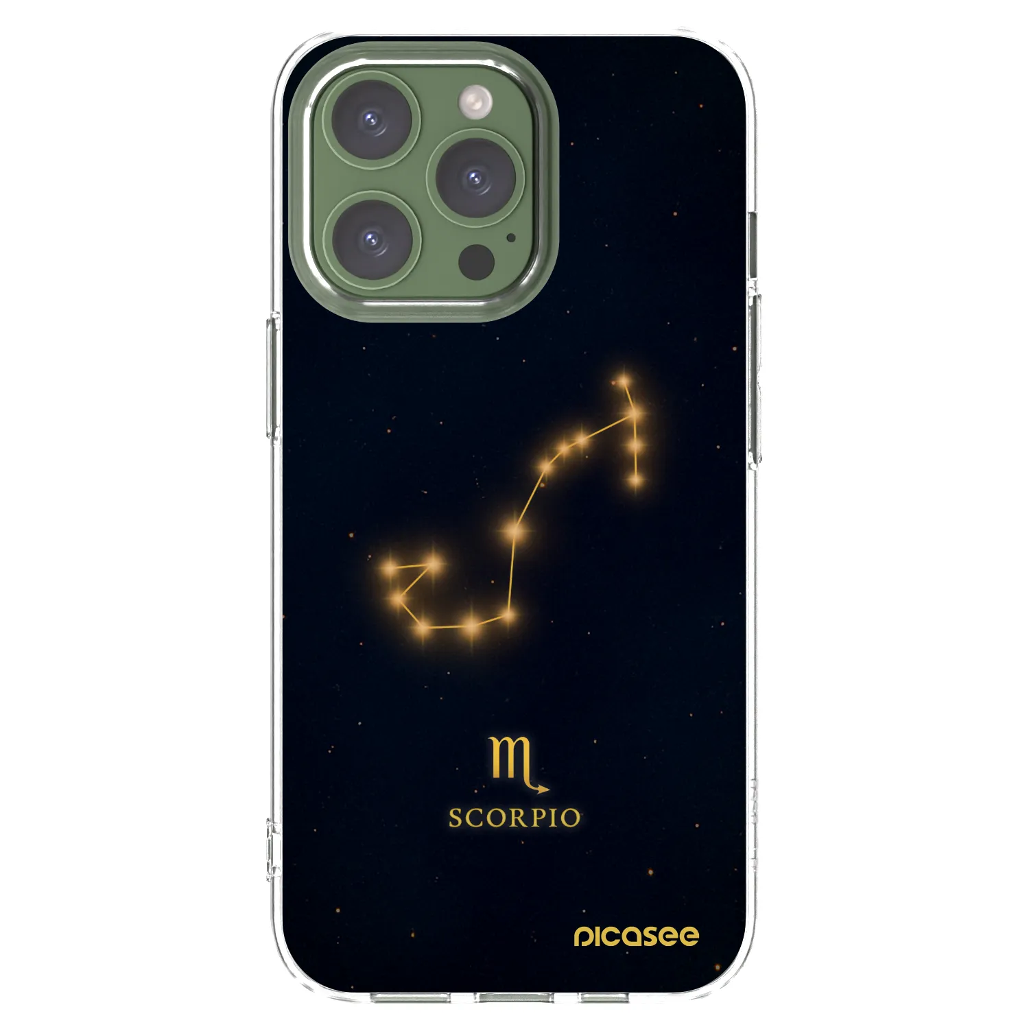 Picasee silikonowe przeźroczyste etui na Apple iPhone 13 Pro - SCORPIO