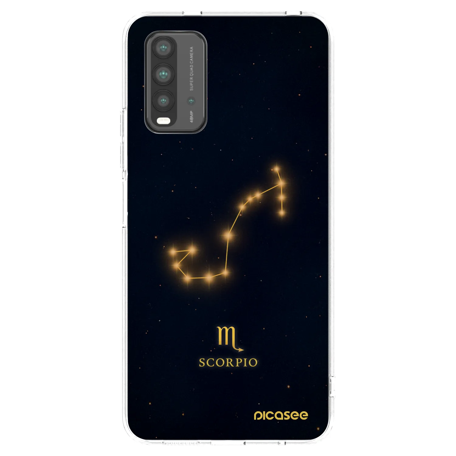Picasee silikonowe przeźroczyste etui na Xiaomi Redmi 9T - SCORPIO