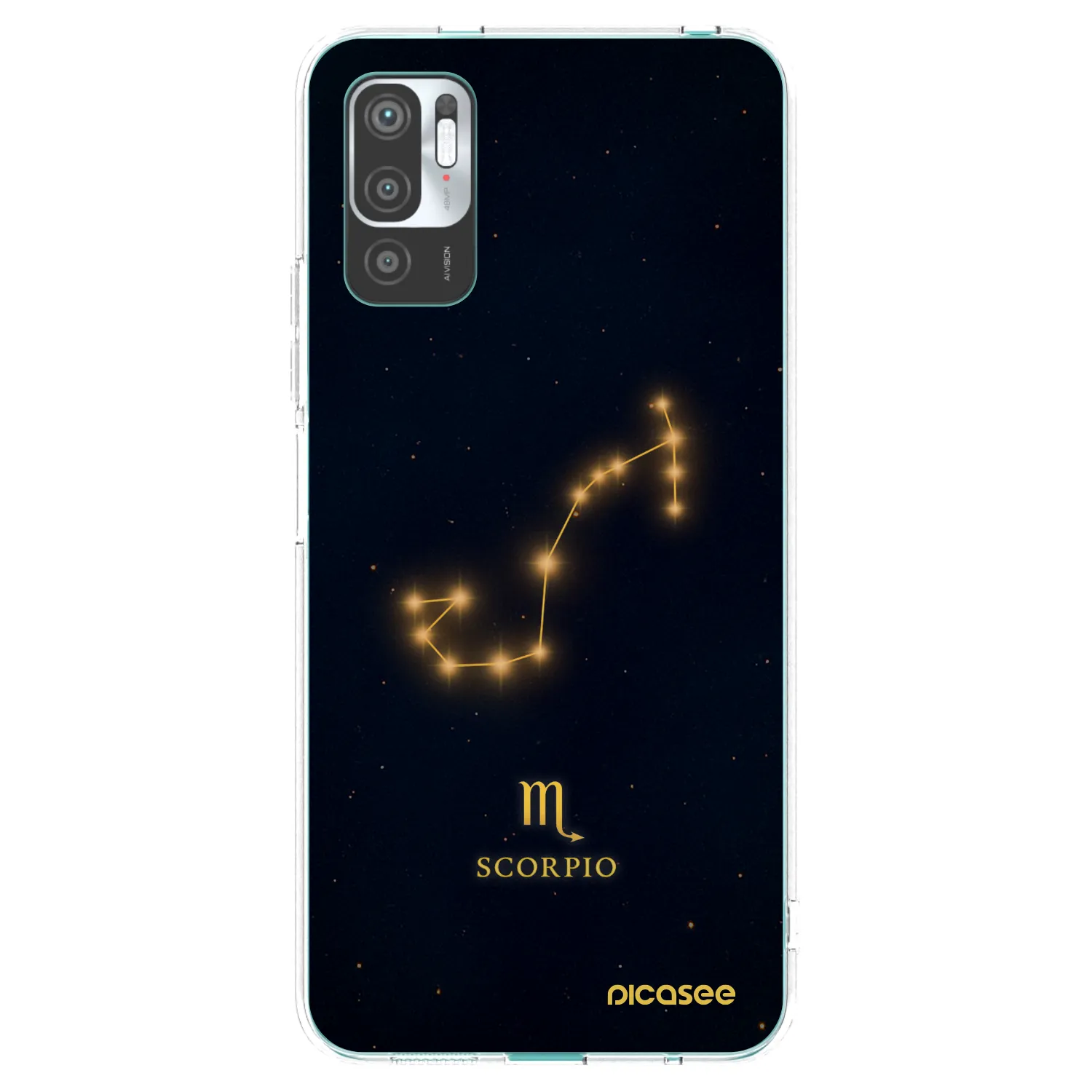 Picasee silikonowe przeźroczyste etui na Xiaomi Redmi Note 10 5G - SCORPIO