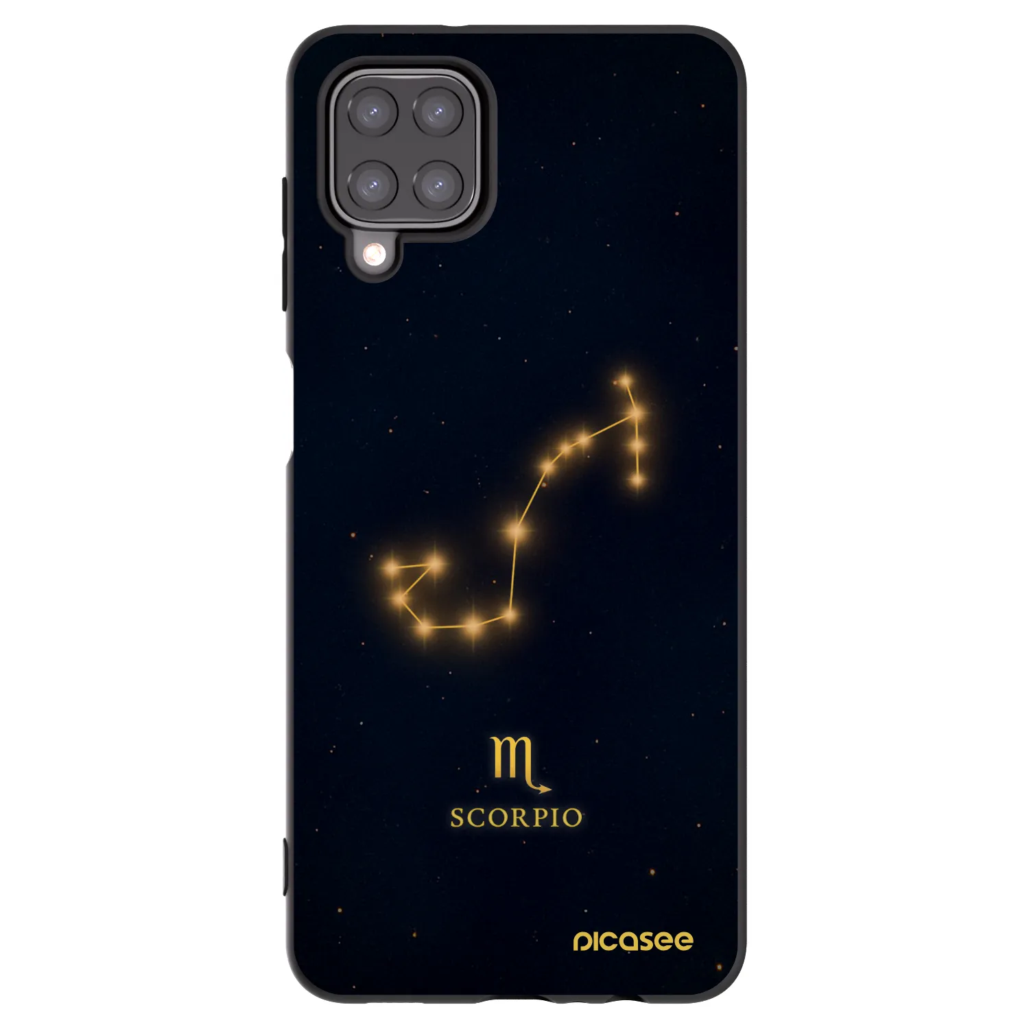 Picasee silikonowe czarne etui na Samsung Galaxy M12 M127F - SCORPIO