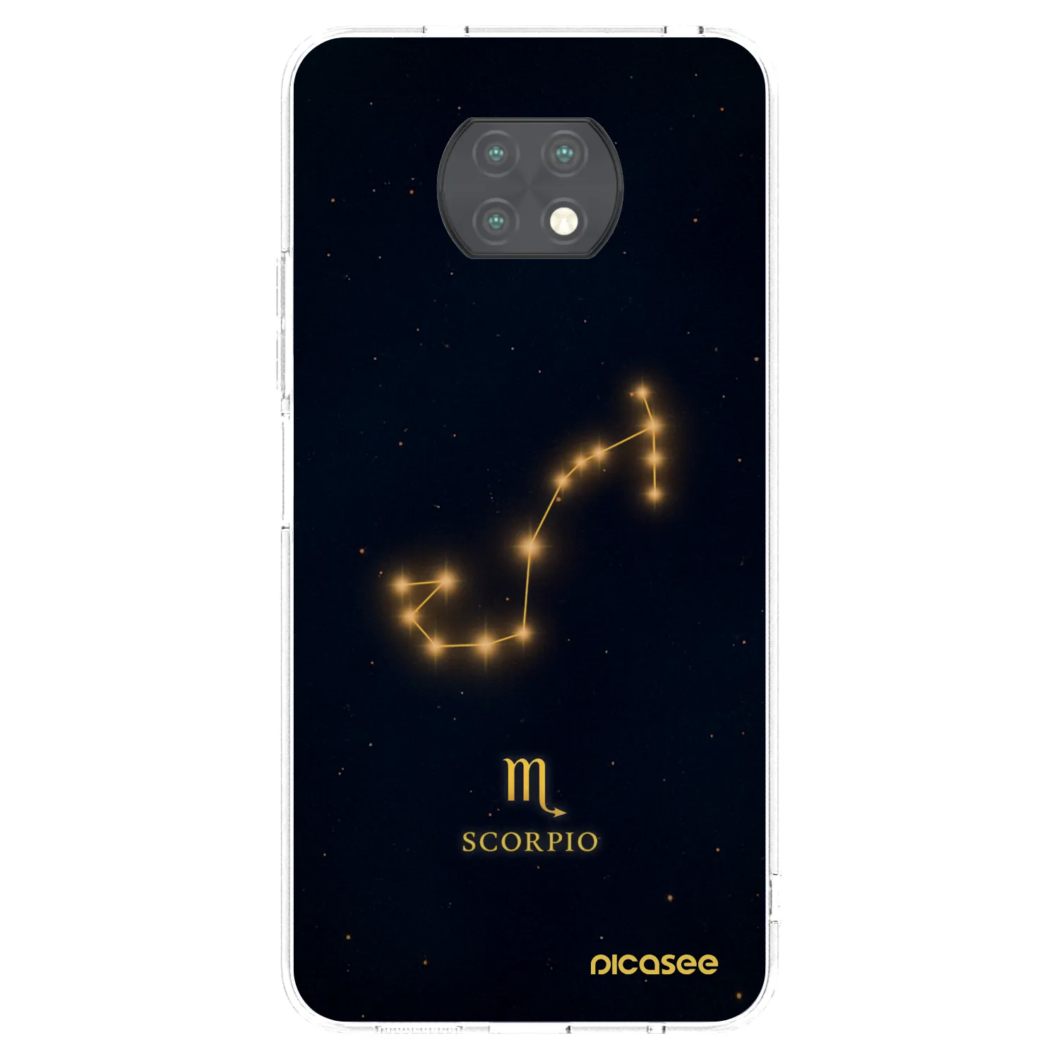 Picasee silikonowe przeźroczyste etui na Xiaomi Redmi Note 9T - SCORPIO