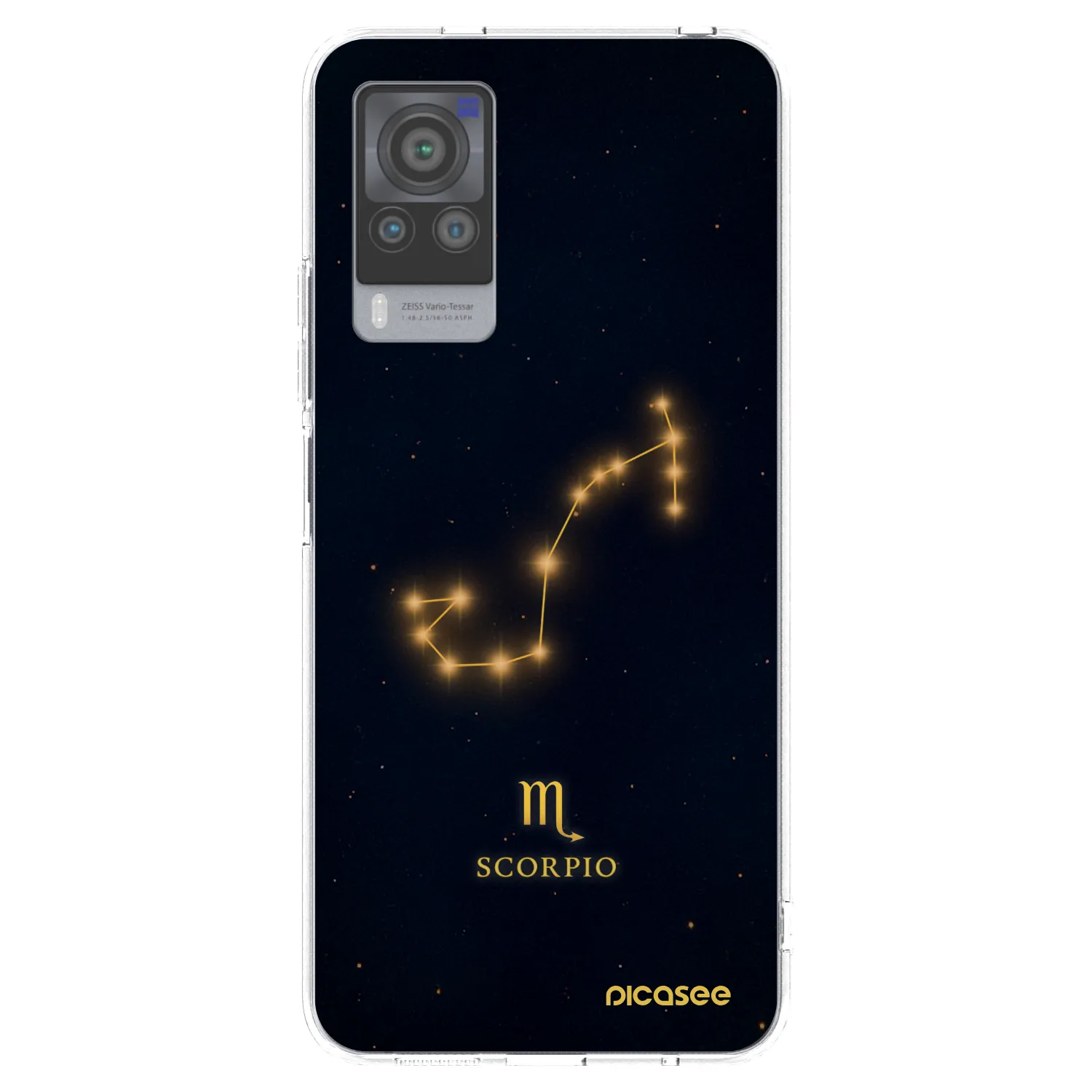 Picasee silikonowe przeźroczyste etui na Vivo X60 Pro 5G - SCORPIO
