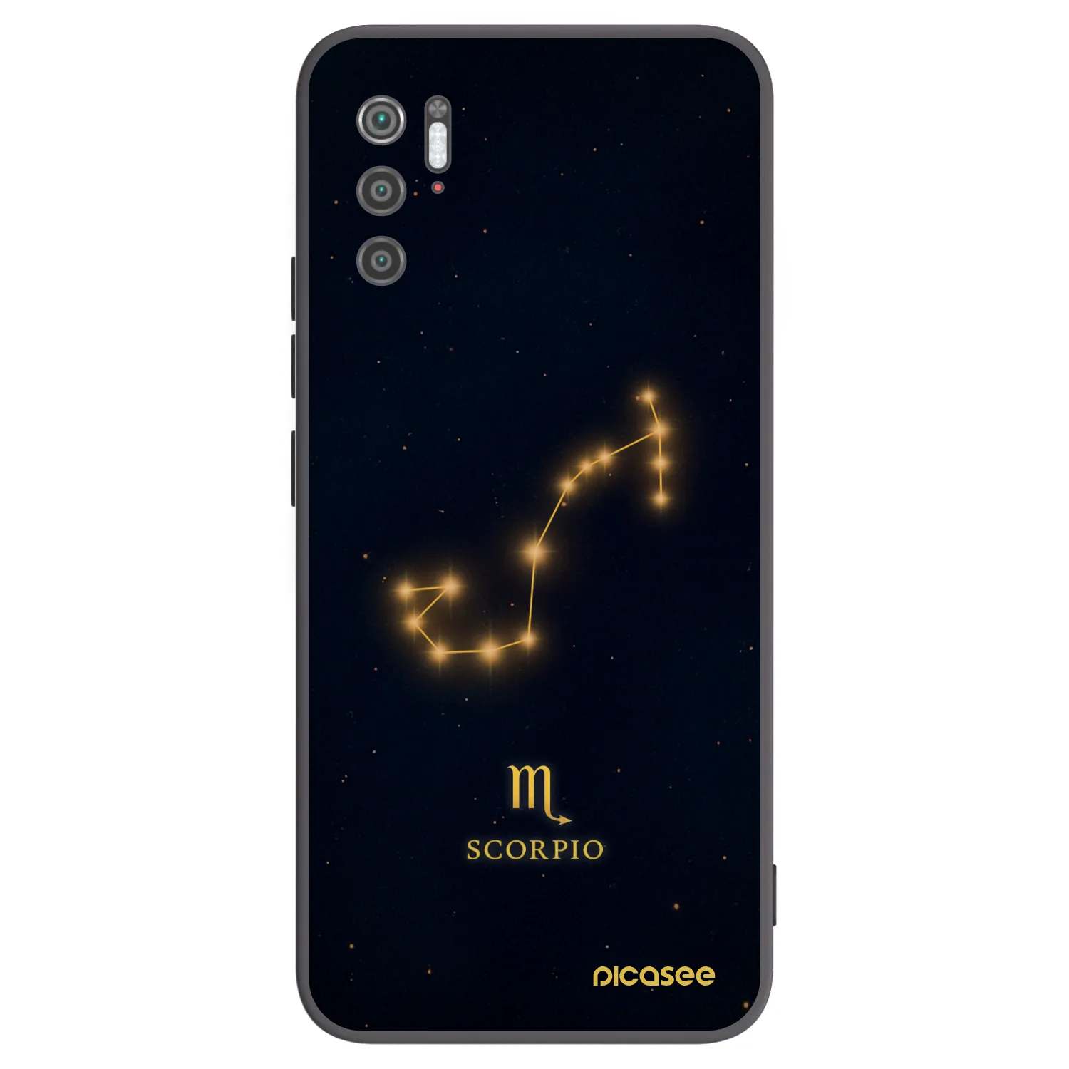 Picasee silikonowe czarne etui na Xiaomi Poco M3 Pro 5G - SCORPIO