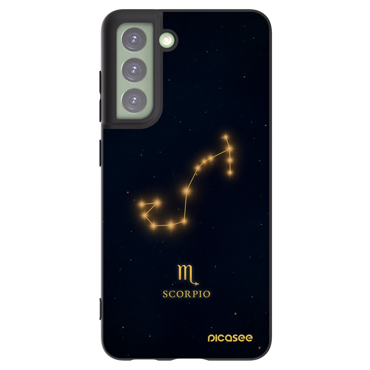 Picasee silikonowe czarne etui na Samsung Galaxy S21 FE 5G - SCORPIO