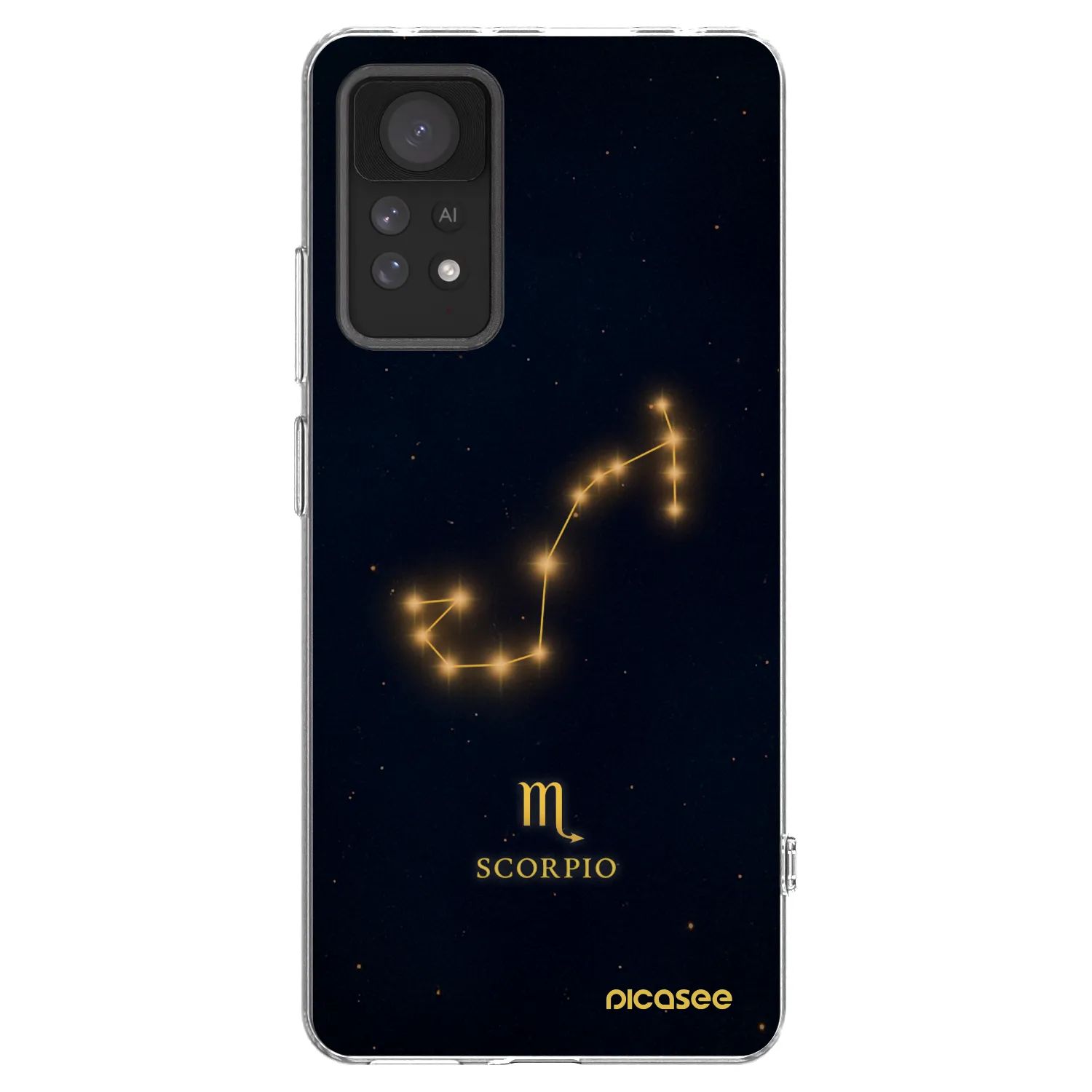 Picasee silikonowe przeźroczyste etui na Xiaomi Redmi Note 11 Pro 5G - SCORPIO