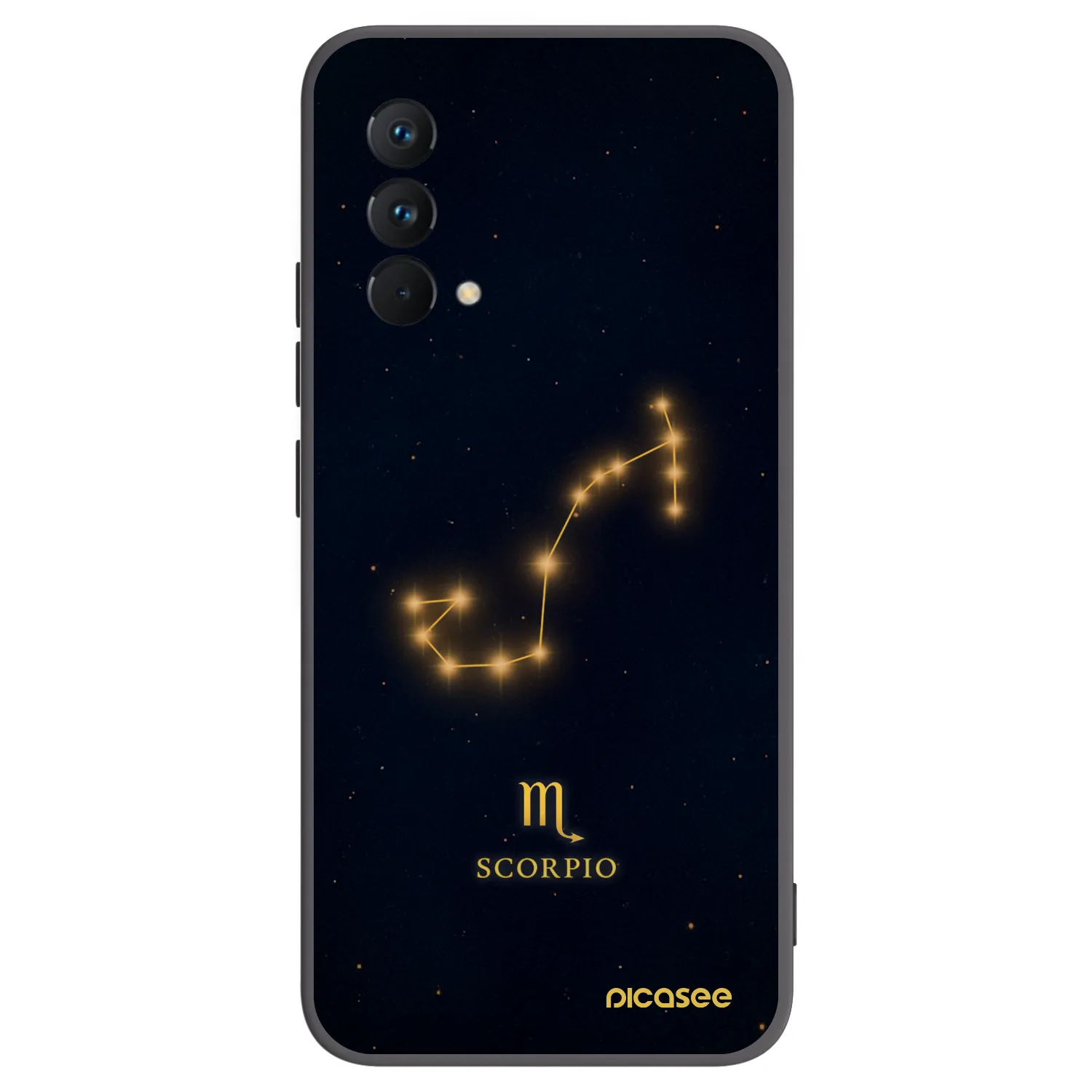Picasee silikonowe czarne etui na Realme GT Master Edition 5G - SCORPIO