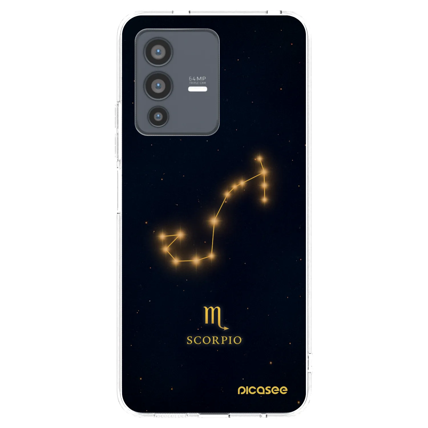 Picasee silikonowe przeźroczyste etui na Vivo V23 5G - SCORPIO