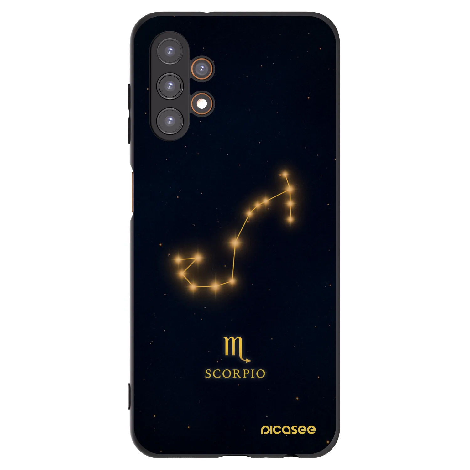 Picasee silikonowe czarne etui na Samsung Galaxy A13 4G A135 - SCORPIO