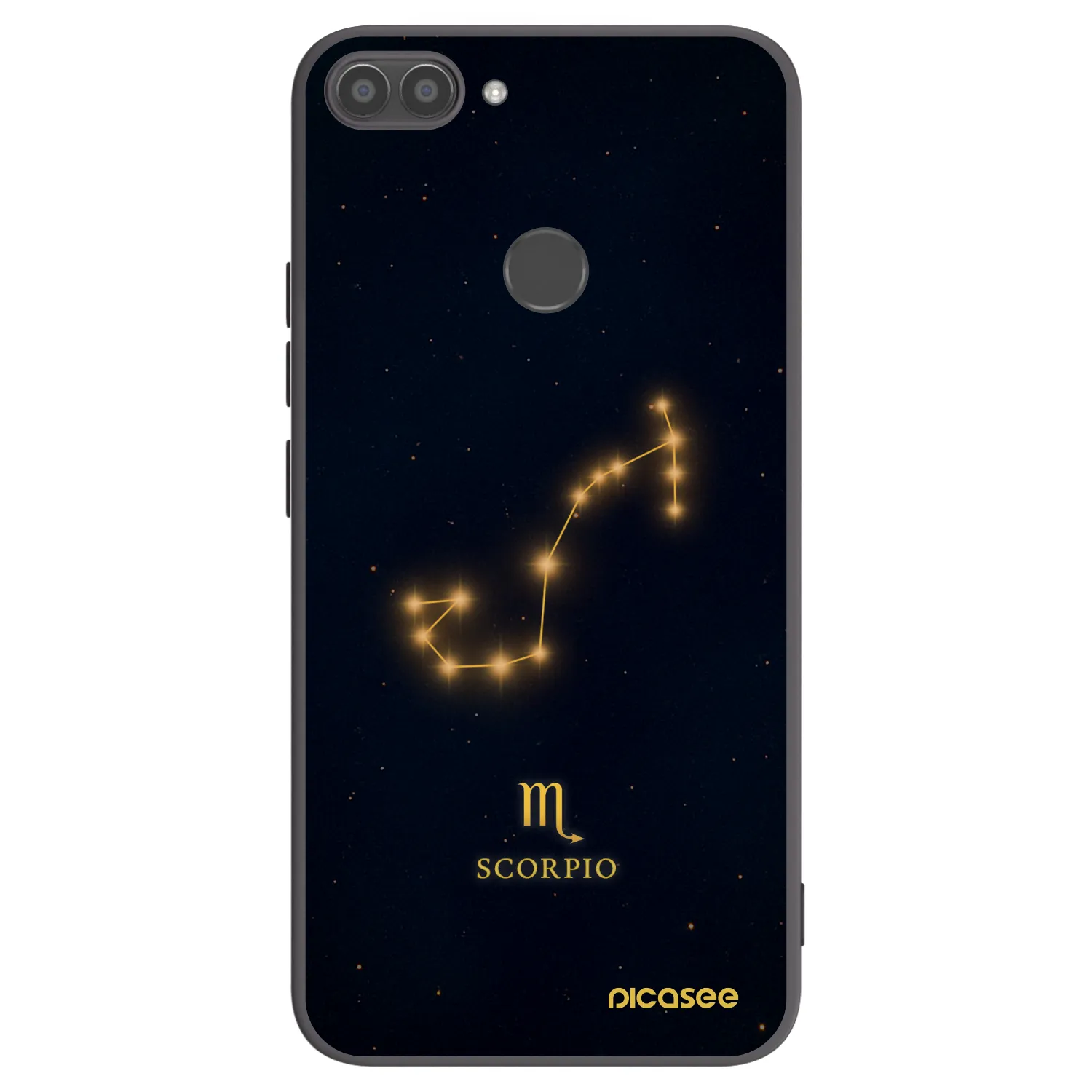 Picasee silikonowe czarne etui na Huawei P Smart - SCORPIO