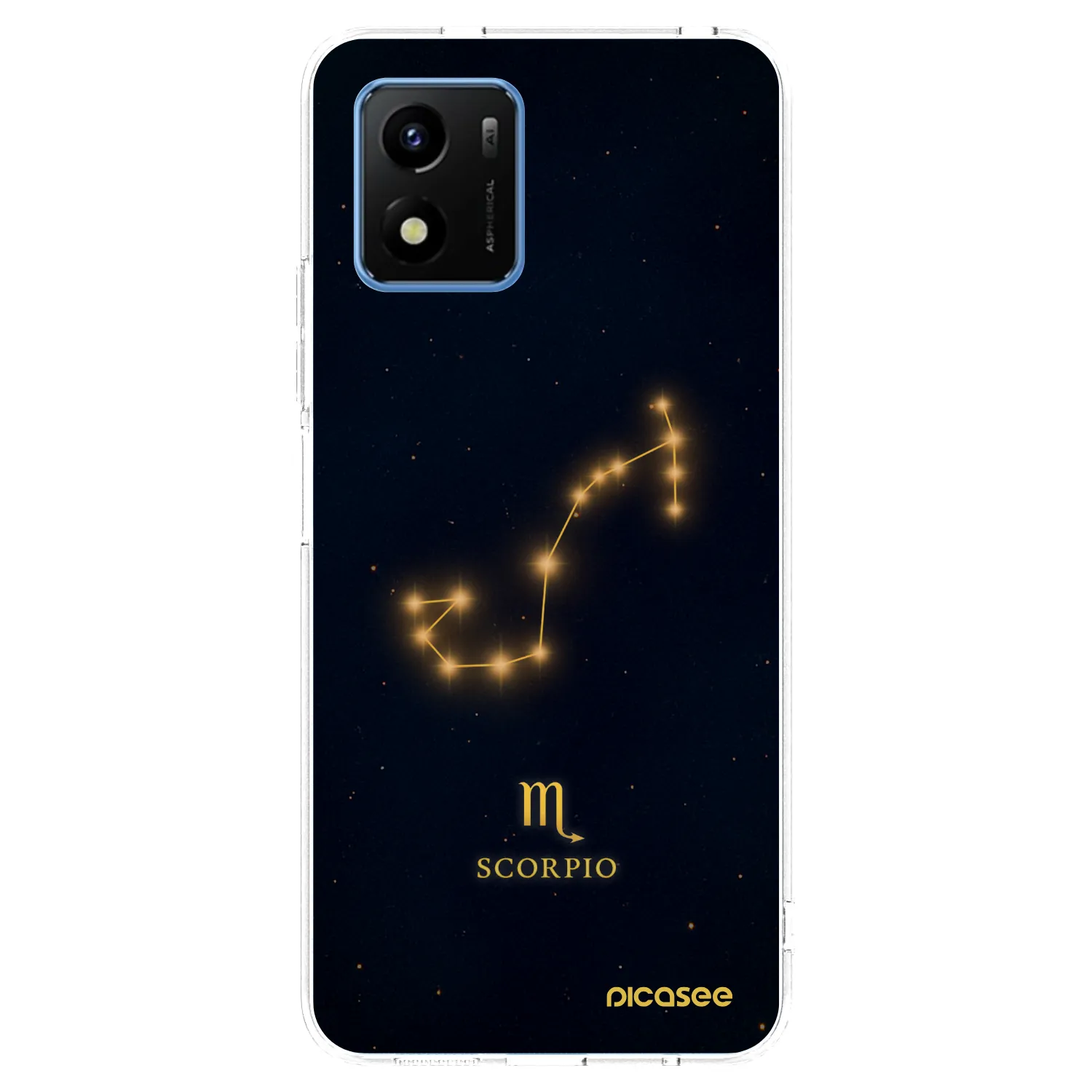 Picasee silikonowe przeźroczyste etui na Vivo Y01 - SCORPIO