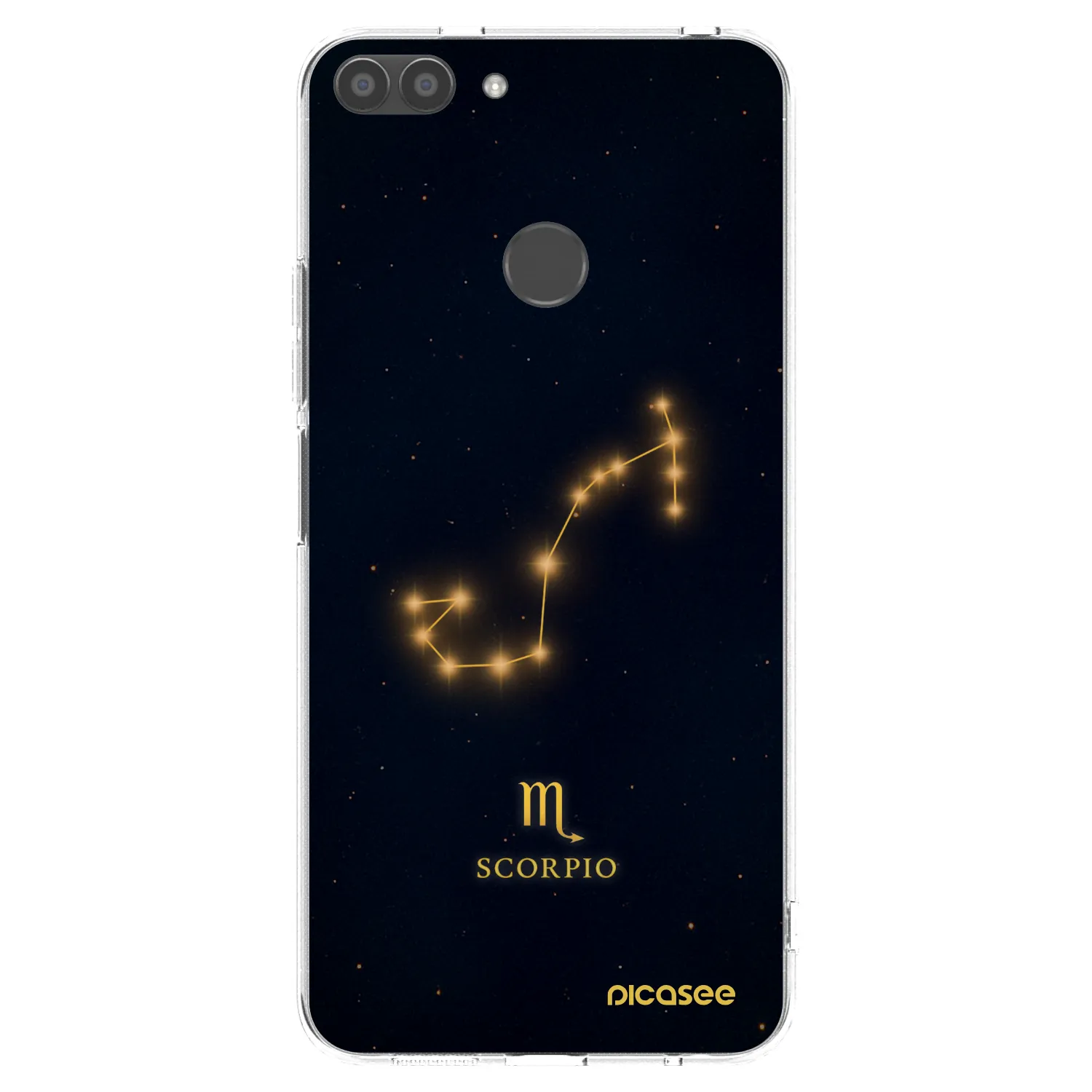 Picasee silikonowe przeźroczyste etui na Huawei P Smart - SCORPIO