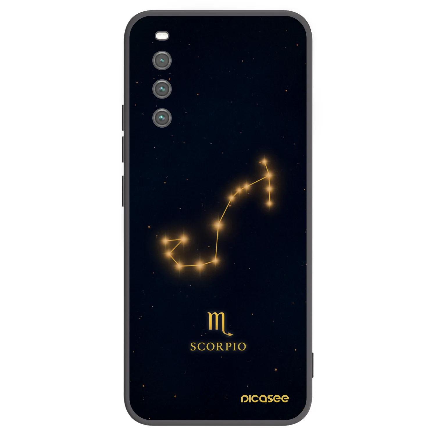 Picasee silikonowe czarne etui na Sony Xperia 10 IV 5G - SCORPIO