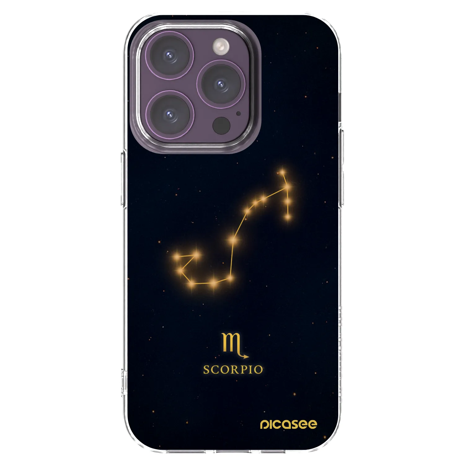 Picasee silikonowe przeźroczyste etui na Apple iPhone 14 Pro - SCORPIO