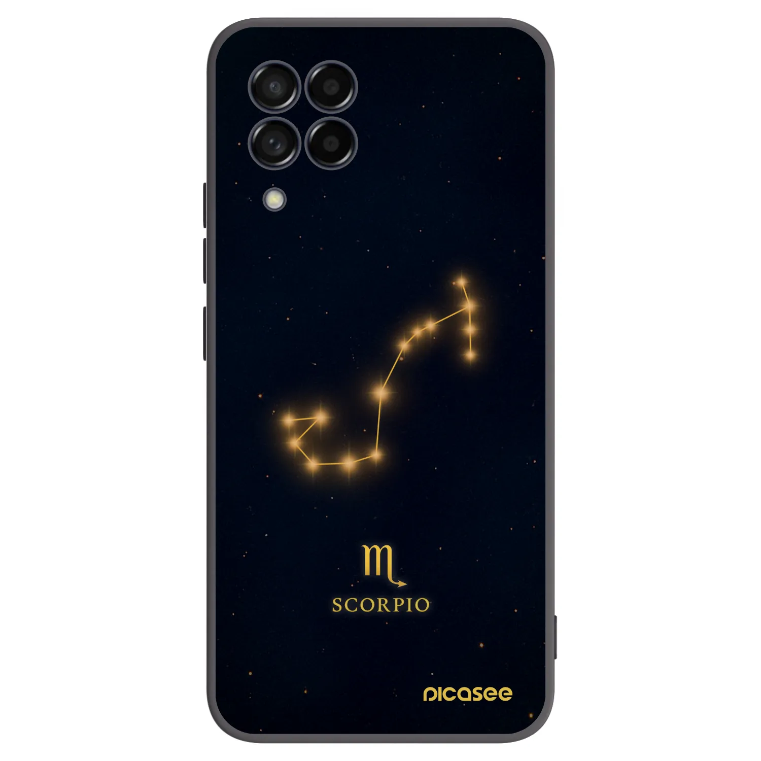 Picasee silikonowe czarne etui na Samsung Galaxy M53 5G - SCORPIO
