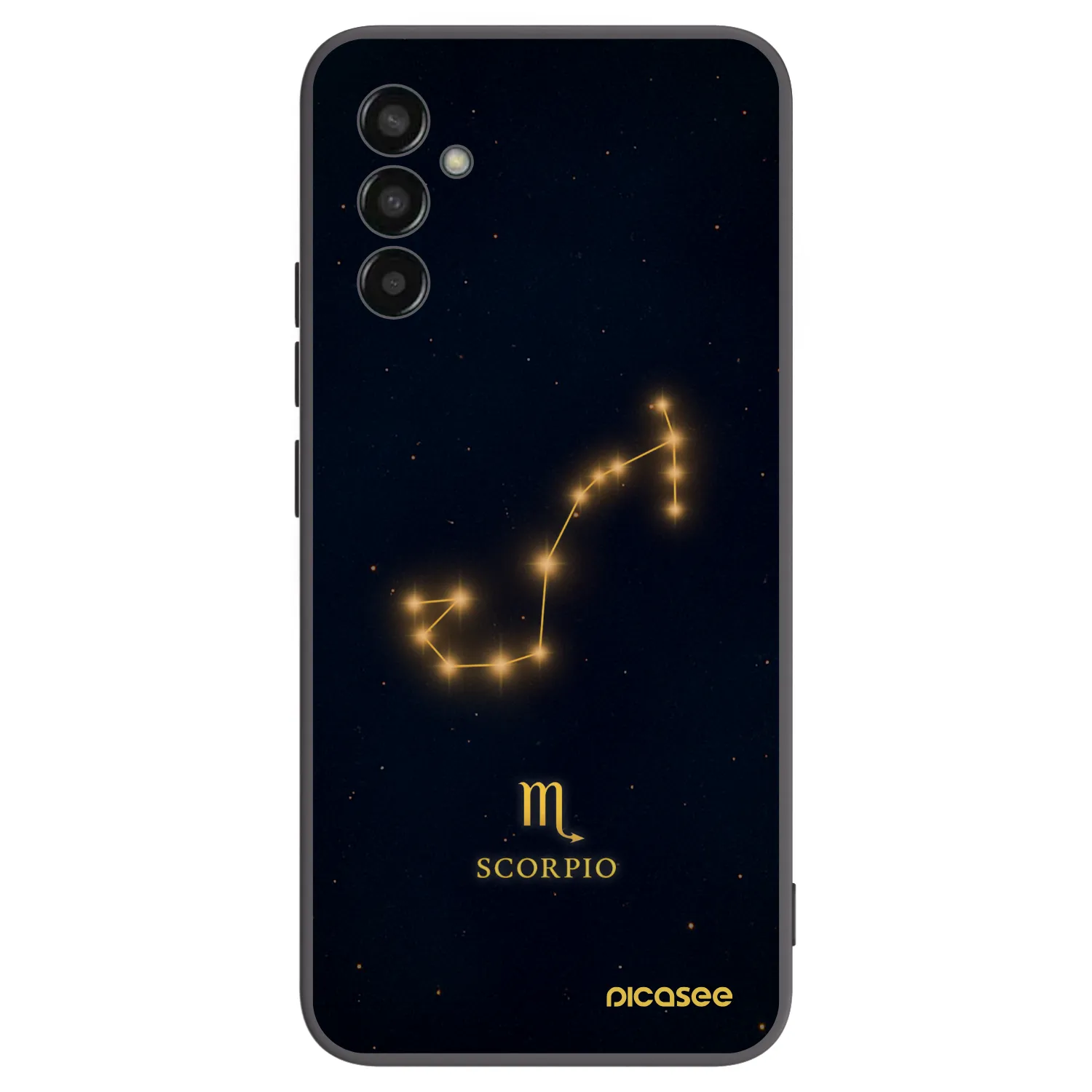 Picasee silikonowe czarne etui na Samsung Galaxy M13 M135F - SCORPIO