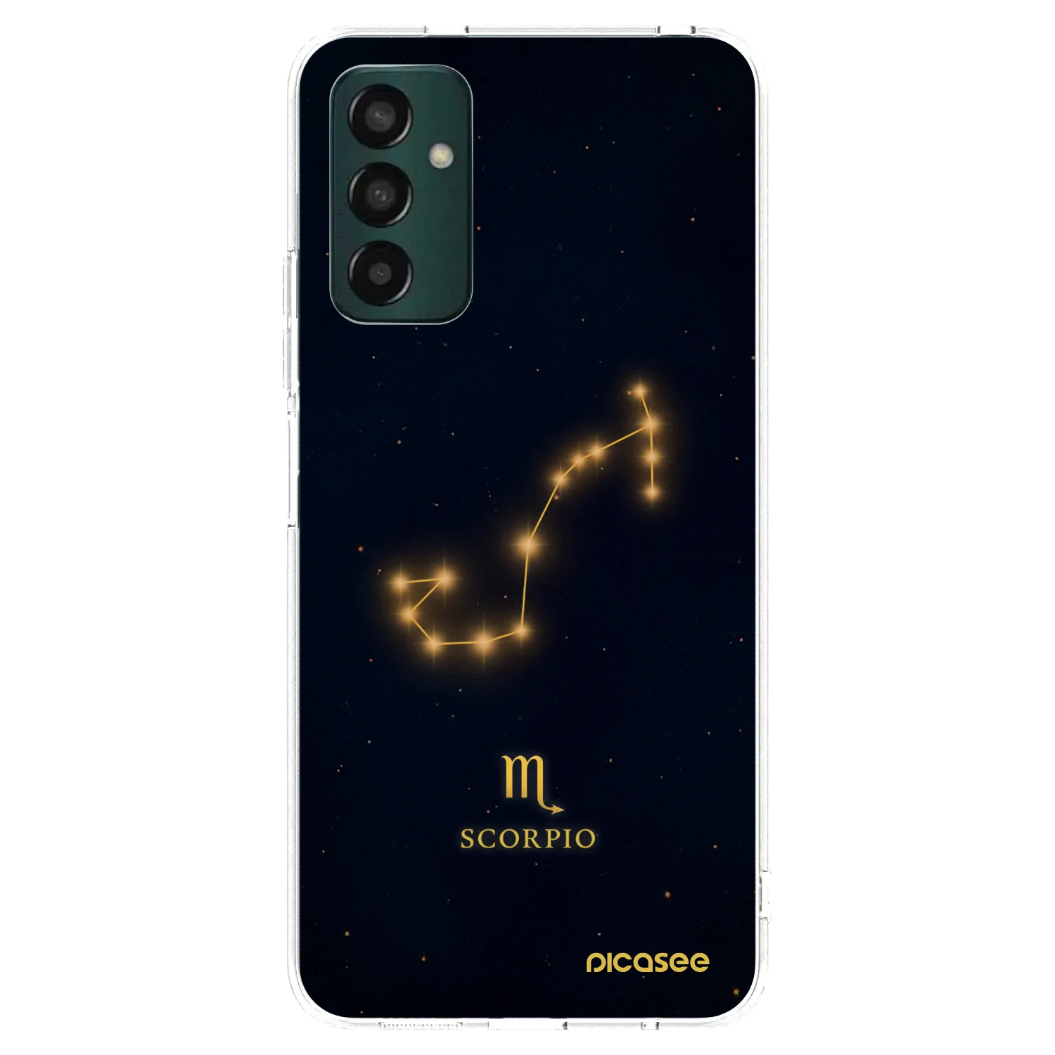 Picasee silikonowe przeźroczyste etui na Samsung Galaxy M13 M135F - SCORPIO