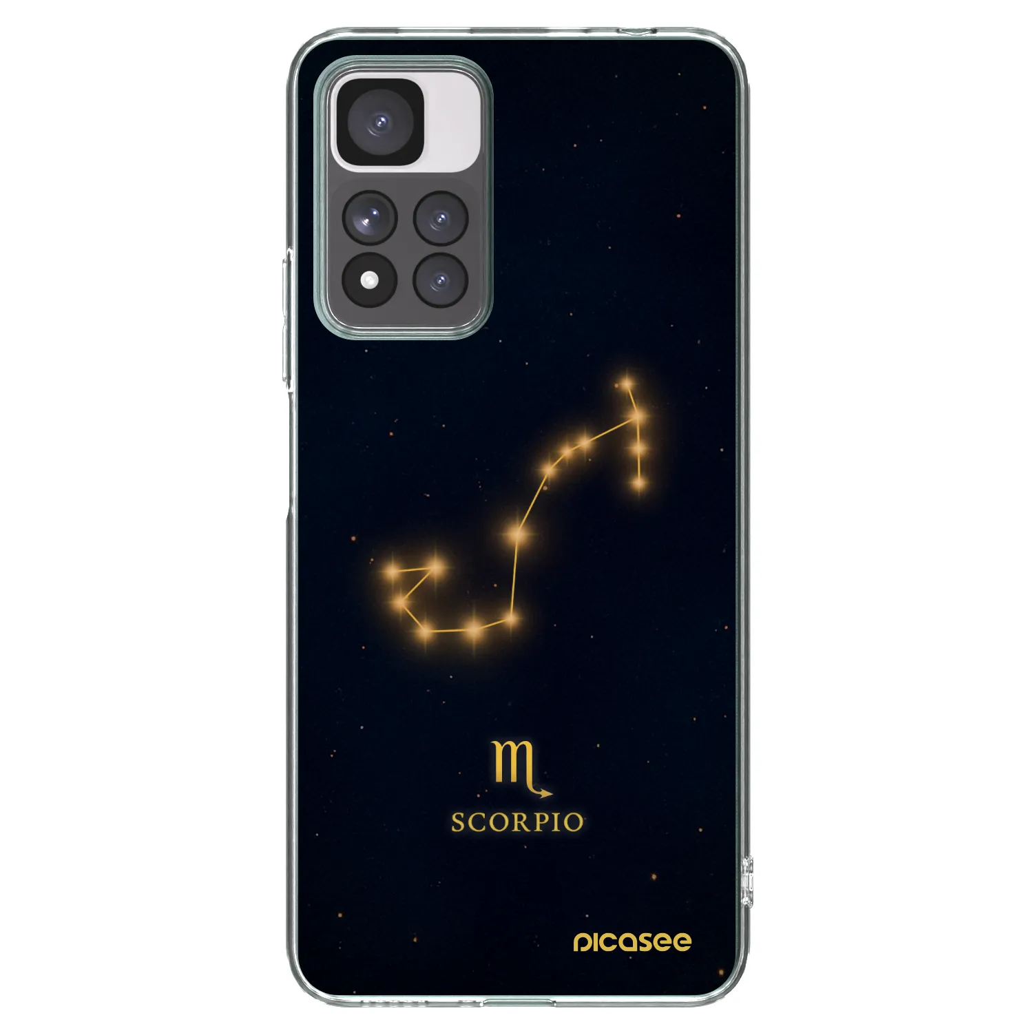 Picasee silikonowe przeźroczyste etui na Xiaomi Redmi Note 11 Pro+ 5G - SCORPIO