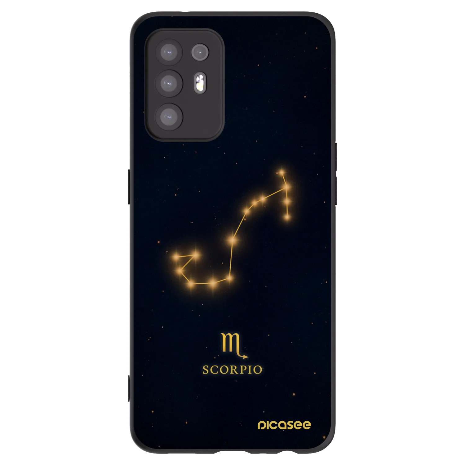 Picasee silikonowe czarne etui na OPPO A94 5G - SCORPIO