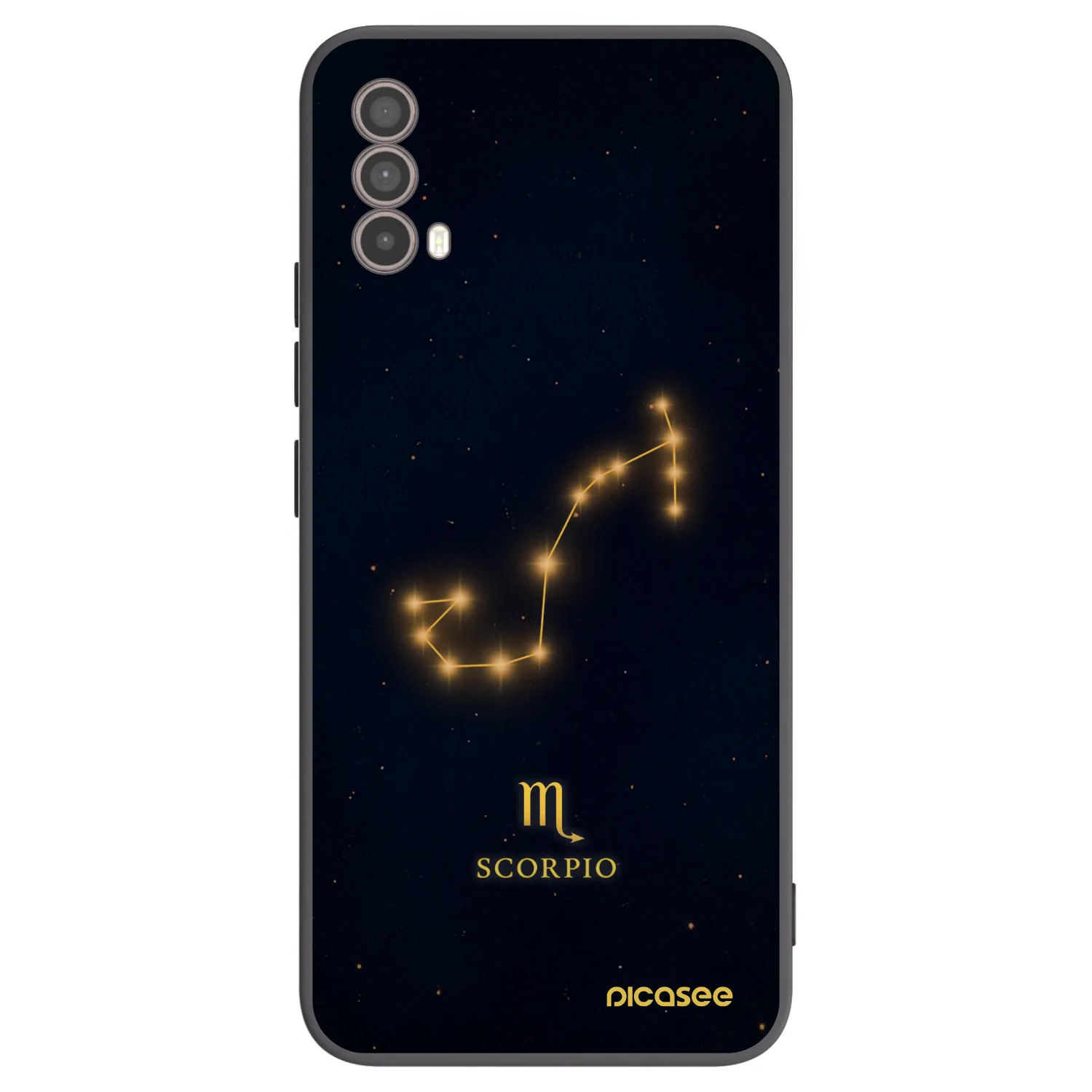 Picasee silikonowe czarne etui na Motorola Moto E40 - SCORPIO