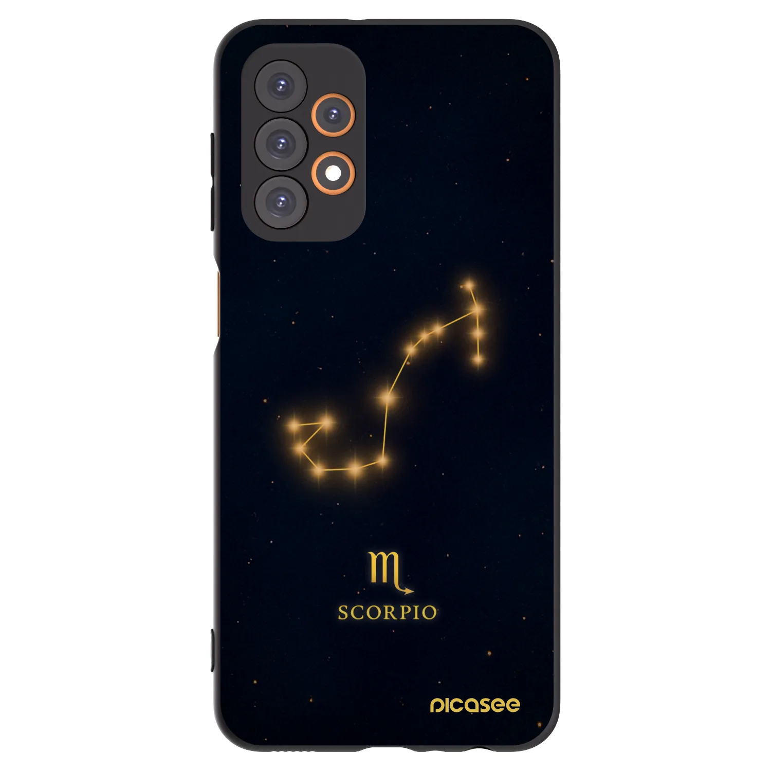 Picasee silikonowe czarne etui na Samsung Galaxy A23 A236B 5G - SCORPIO