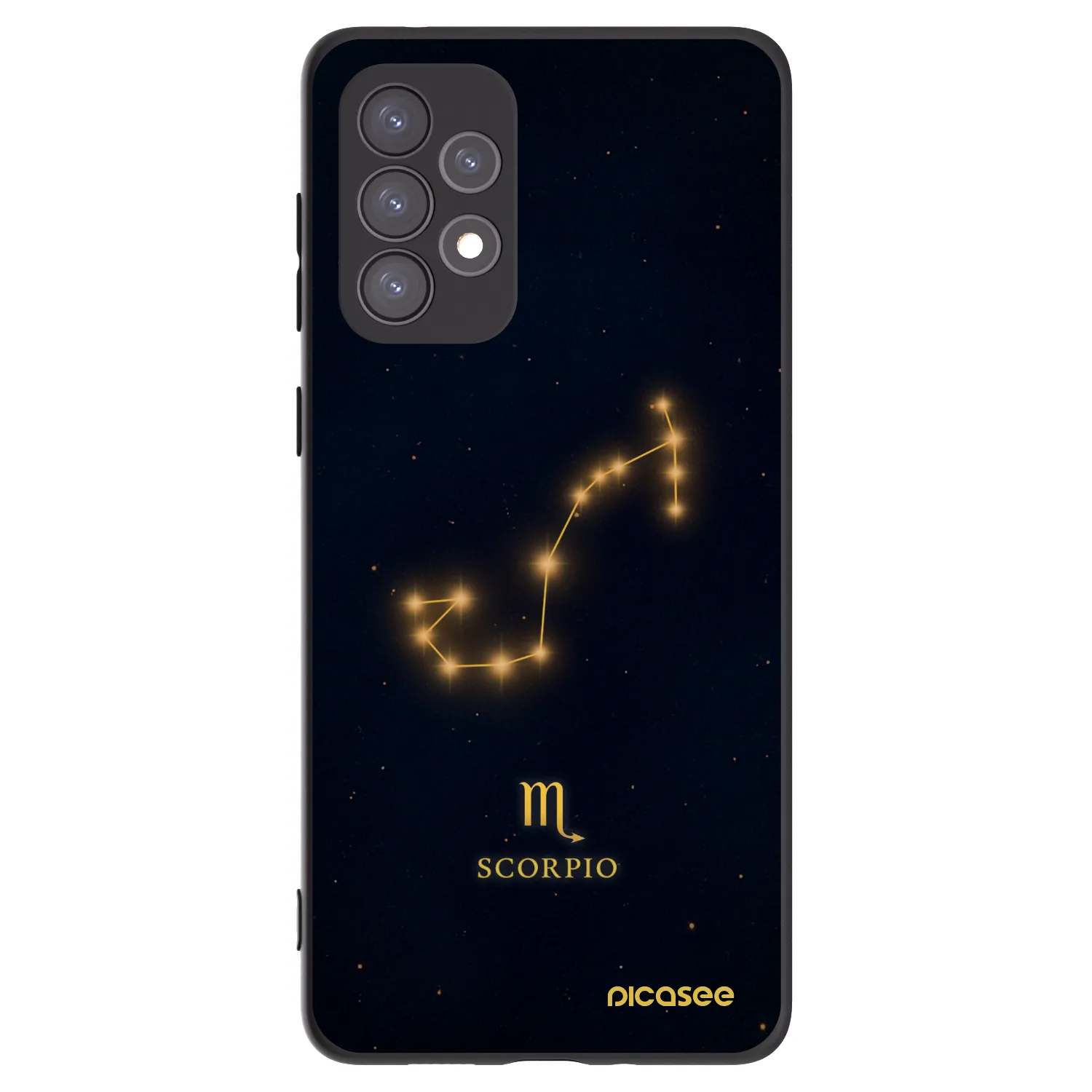 Picasee silikonowe czarne etui na Samsung Galaxy A73 5G - SCORPIO
